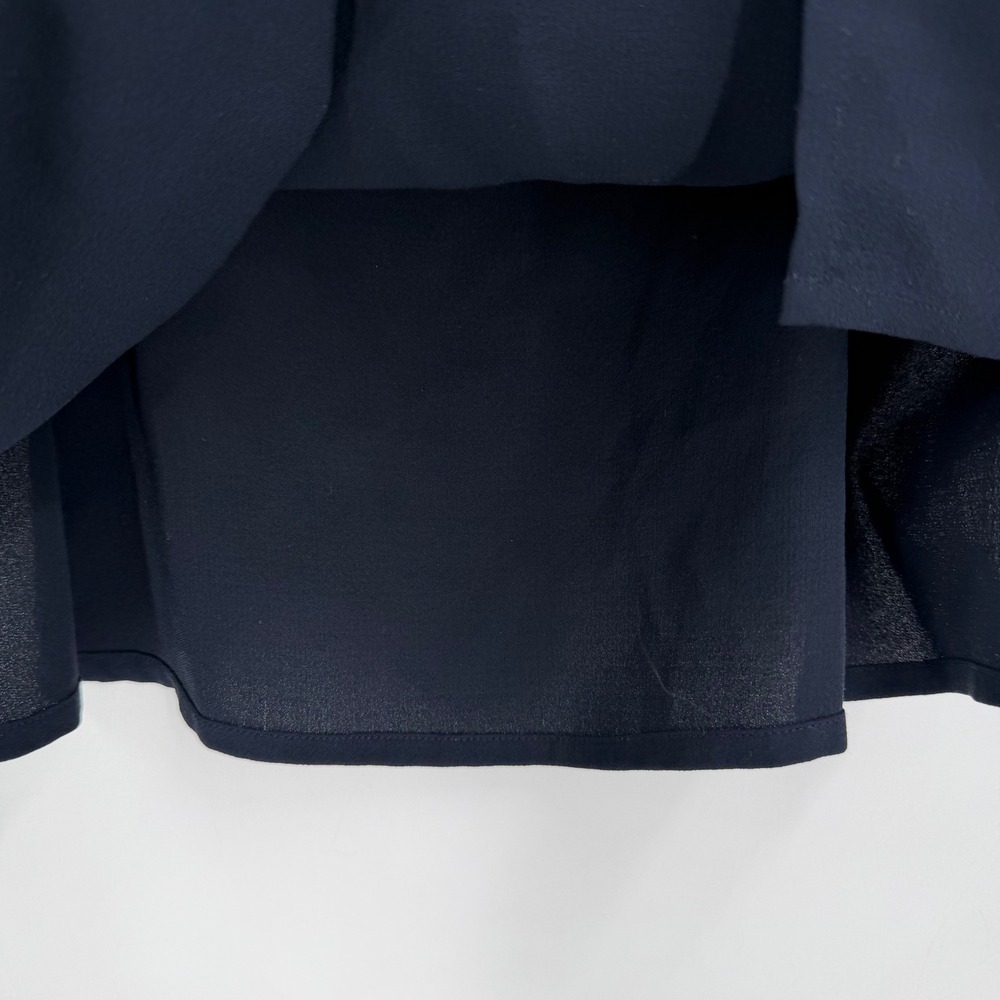 Eileen Fisher Silk Camisole Women S‎ Navy Blue Spaghetti Strap Minimalist Chic - Picture 4 of 8